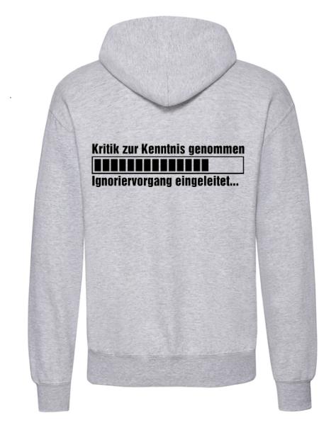 Kritik zur Kenntnis genommen